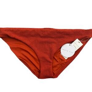 RADIO FIJI NWT Textured Burnt Red-Orange Bikini Swim BOTTOMS – Large